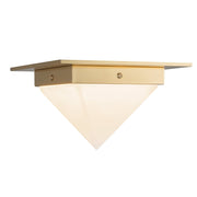 Kuzco Mineral 4" Brass Flush Mount, Patina Brass/Alabaster - FM345084PTBAR