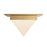 Kuzco Mineral 4" Brass Flush Mount, Patina Brass/Alabaster