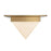 Kuzco Mineral 4" Brass Flush Mount, Patina Brass/Opal Glass