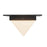 Kuzco Mineral 4" Black Flush Mount, Urban Bronze/Matte Opal Glass