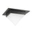 Kuzco Mineral 4" Black Flush Mount, Urban Bronze/Matte Opal Glass