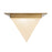 Kuzco Mineral 9" Brass Flush Mount, Patina Brass/Alabaster