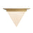 Kuzco Mineral 9" Brass Flush Mount, Patina Brass/Opal Glass