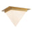 Kuzco Mineral 9" Brass Flush Mount, Patina Brass/Opal Glass