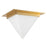 Kuzco Mineral 9" Brass Flush Mount, Patina Brass/Opal Glass