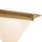 Kuzco Mineral 9" Brass Flush Mount, Patina Brass/Opal Glass