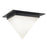 Kuzco Mineral 9" Black Flush Mount, Urban Bronze/Alabaster