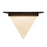 Kuzco Mineral 9" Black Flush Mount, Urban Bronze/Matte Opal Glass
