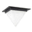 Kuzco Mineral 9" Black Flush Mount, Urban Bronze/Matte Opal Glass