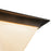 Kuzco Mineral 9" Black Flush Mount, Urban Bronze/Matte Opal Glass