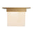 Kuzco Mineral 5.5" Brass Flush Mount, Patina Brass/Alabaster