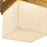 Kuzco Mineral 5.5" Brass Flush Mount, Patina Brass/Alabaster