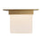 Kuzco Mineral 5.5" Brass Flush Mount, Patina Brass/Opal Glass