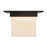 Kuzco Mineral 5.5" Black Flush Mount, Urban Bronze/Alabaster
