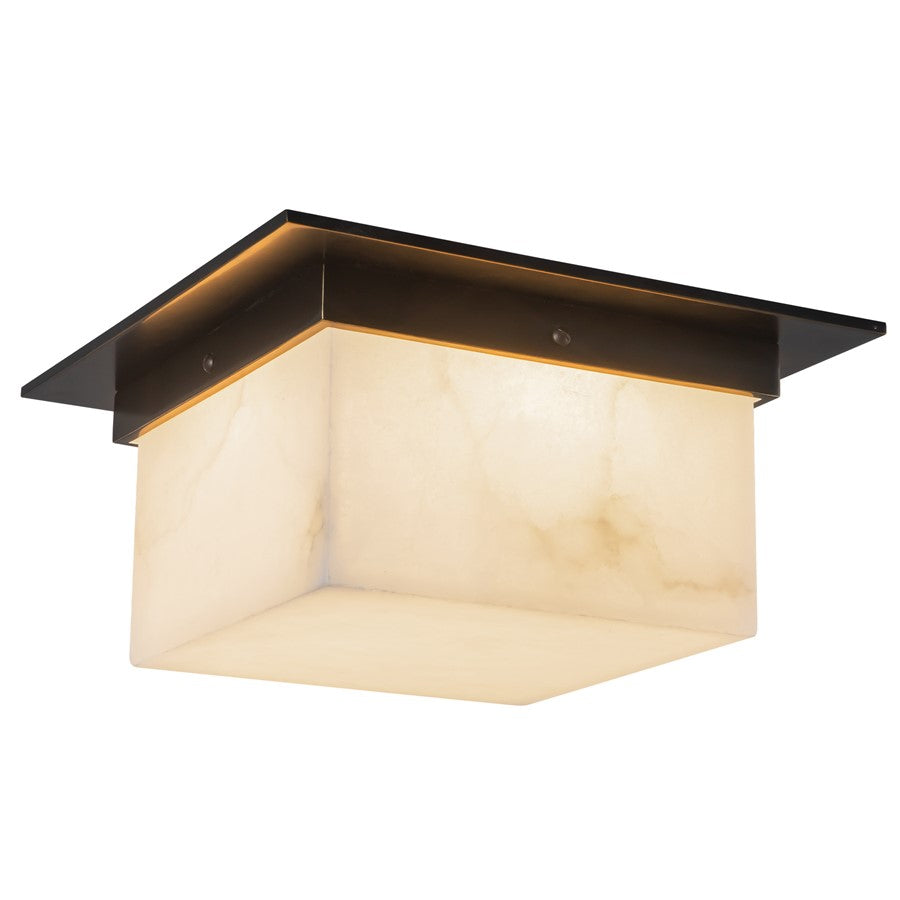 Kuzco Mineral 5" Blk Flush Mount, Urban Brz/Alabaster - FM356115UBAR