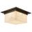 Kuzco Mineral 5" Black Flush Mount, Urban Bronze/Alabaster