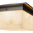 Kuzco Mineral 5" Black Flush Mount, Urban Bronze/Alabaster