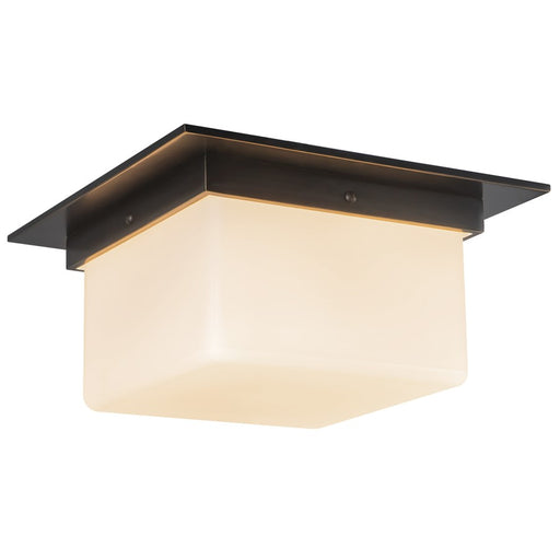 Kuzco Mineral 5" Blk Flush Mount, Urban Brz/Matte Opal Glass - FM356115UBOP