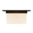 Kuzco Mineral 5" Black Flush Mount, Urban Bronze/Matte Opal Glass