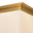 Kuzco Mineral 11" Brass Flush Mount, Patina Brass/Opal Glass