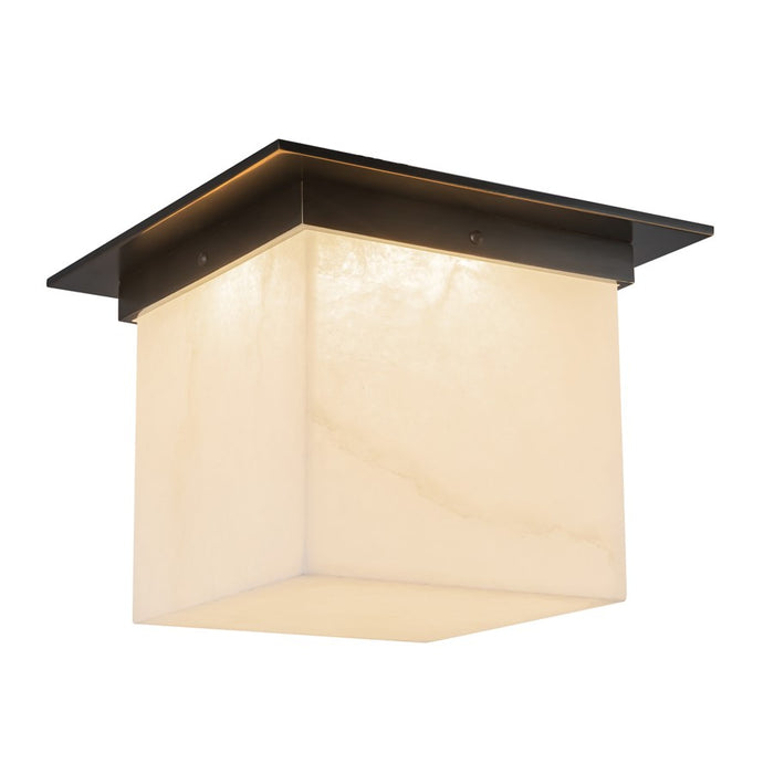 Kuzco Mineral 11" Blk Flush Mount, Urban Brz/Alabaster - FM356118UBAR