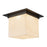 Kuzco Mineral 11" Black Flush Mount, Urban Bronze/Alabaster