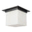 Kuzco Mineral 11" Black Flush Mount, Urban Bronze/Alabaster