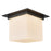 Kuzco Mineral 11" Black Flush Mount, Urban Bronze/Matte Opal