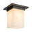 Kuzco Mineral 8" Black Flush Mount, Urban Bronze/Alabaster