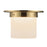 Kuzco Mineral 5.5" Brass Flush Mount, Patina Brass/Alabaster