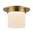 Kuzco Mineral 5.5" Brass Flush Mount, Patina Brass/Alabaster
