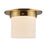 Kuzco Mineral 5.5" Flush Mount, Patina Brass/Opal Glass - FM360085PTBOP