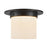 Kuzco Mineral 8-inch Black Flush Mount, Urban Brz/Alabaster - FM360085UBAR