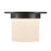 Kuzco Mineral 8-inch Black Flush Mount, Urban Bronze/Alabaster