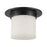 Kuzco Mineral 8-inch Black Flush Mount, Urban Bronze/Alabaster