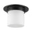 Kuzco Mineral 8-inch Black Flush, Urban Bronze/Matte Opal Glass
