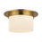 Kuzco Mineral 5" Brass Flush Mount, Patina Brass/Alabaster