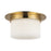 Kuzco Mineral 5" Brass Flush Mount, Patina Brass/Alabaster
