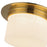 Kuzco Mineral 5" Brass Flush Mount, Patina Brass/Alabaster