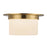 Kuzco Mineral 5" Brass Flush Mount, Patina Brass/Opal