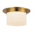 Kuzco Mineral 5" Brass Flush Mount, Patina Brass/Opal