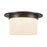 Kuzco Mineral 11-inch Black Flush Mount, Urban Brz/Alabaster - FM360115UBAR