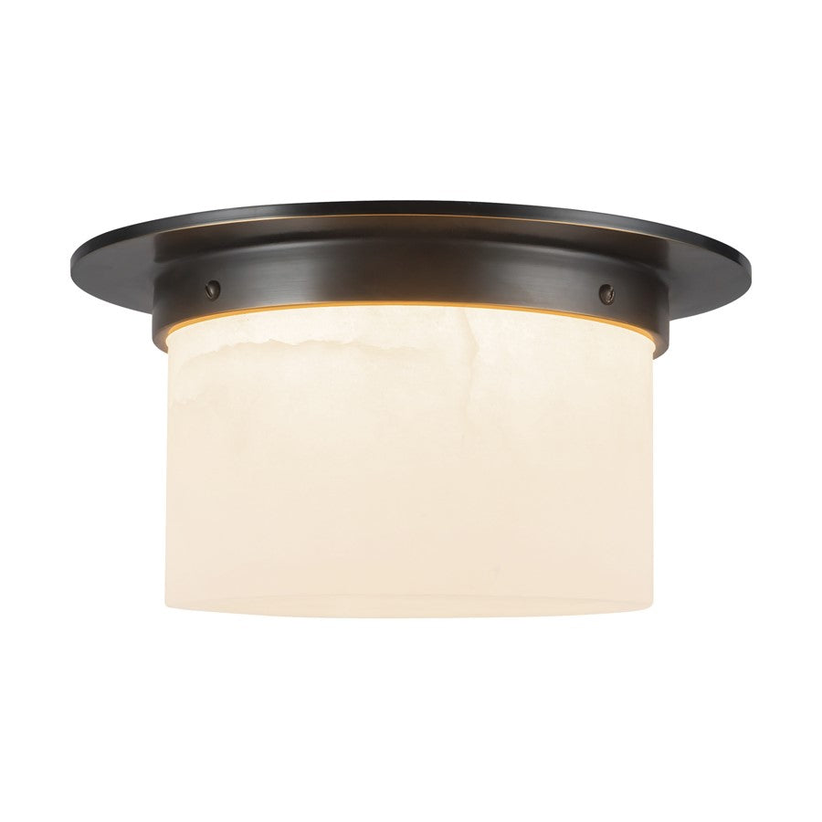 Kuzco Mineral 11-inch Black Flush Mount, Urban Brz/Alabaster - FM360115UBAR