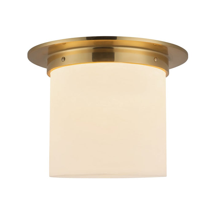 Kuzco Mineral 11" Brass Flush Mount, Patina Brass/Alab - FM360118PTBAR