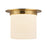 Kuzco Mineral 11" Brass Flush Mount, Patina Brass/Alabaster