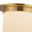 Kuzco Mineral 11" Brass Flush Mount, Patina Brass/Alabaster