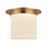 Kuzco Mineral 11" Brass Flush Mount, Patina Brass/Opal - FM360118PTBOP