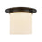 Kuzco Mineral 11" Black Flush Mount, Urban Brz/Alabaster - FM360118UBAR