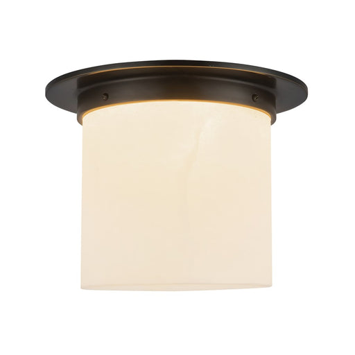Kuzco Mineral 11" Black Flush Mount, Urban Brz/Alabaster - FM360118UBAR