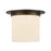 Kuzco Mineral 11" Black Flush Mount, Urban Bronze/Alabaster